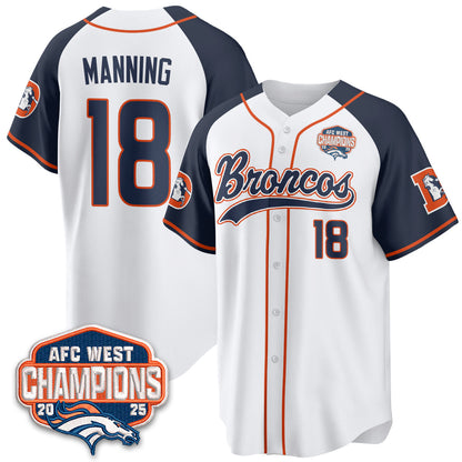 DEN AFC West Division Champions Vapor Limited Baseball Jersey - All Stitched-DTD