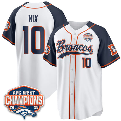 DEN AFC West Division Champions Vapor Limited Baseball Jersey - All Stitched-DTD