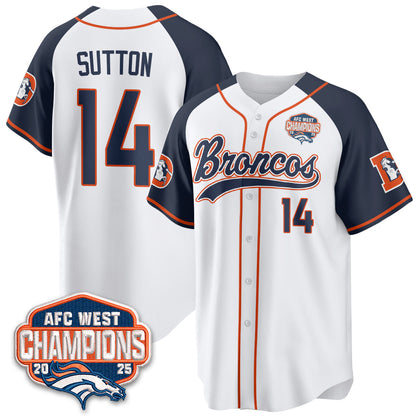 DEN AFC West Division Champions Vapor Limited Baseball Jersey - All Stitched-DTD