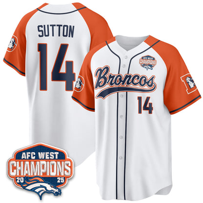 DEN AFC West Division Champions Vapor Limited Baseball Jersey - All Stitched-DTD