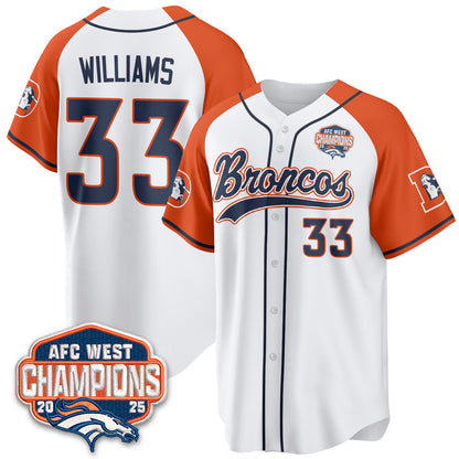 DEN AFC West Division Champions Vapor Limited Baseball Jersey - All Stitched-DTD