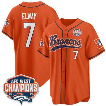 DEN AFC West Division Champions Vapor Limited Baseball Jersey - All Stitched-DTD