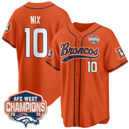 DEN AFC West Division Champions Vapor Limited Baseball Jersey - All Stitched-DTD