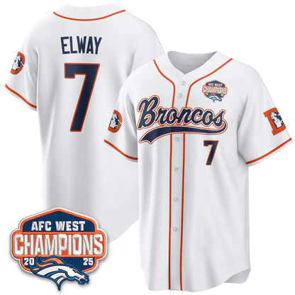 DEN AFC West Division Champions Vapor Limited Baseball Jersey - All Stitched-DTD