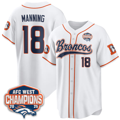 DEN AFC West Division Champions Vapor Limited Baseball Jersey - All Stitched-DTD