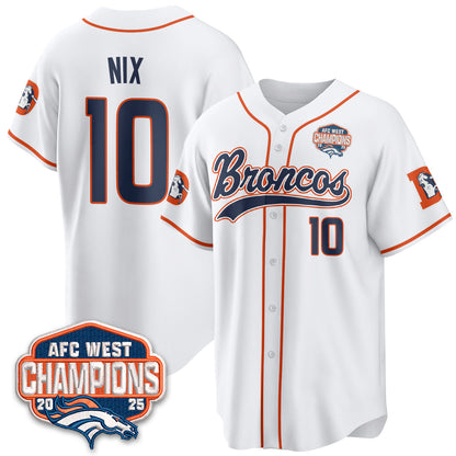 DEN AFC West Division Champions Vapor Limited Baseball Jersey - All Stitched-DTD