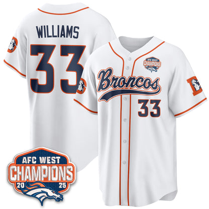 DEN AFC West Division Champions Vapor Limited Baseball Jersey - All Stitched-DTD