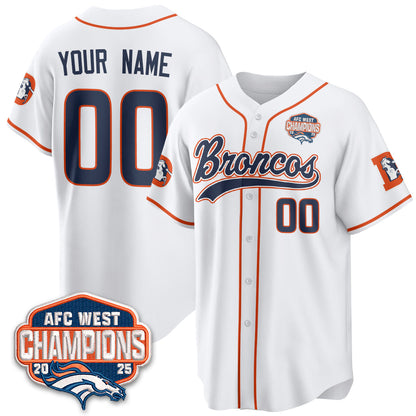 DEN AFC West Division Champions Vapor Limited Baseball Jersey - All Stitched-DTD