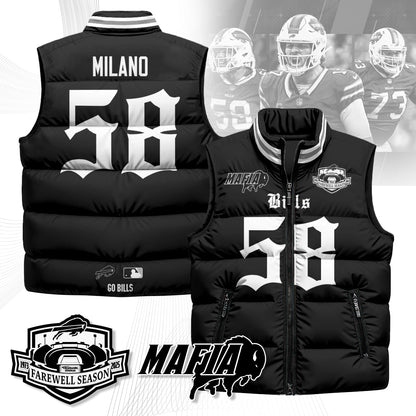 BUF Gothic Farewell Highmark Unisex Puffer Vest-DTD