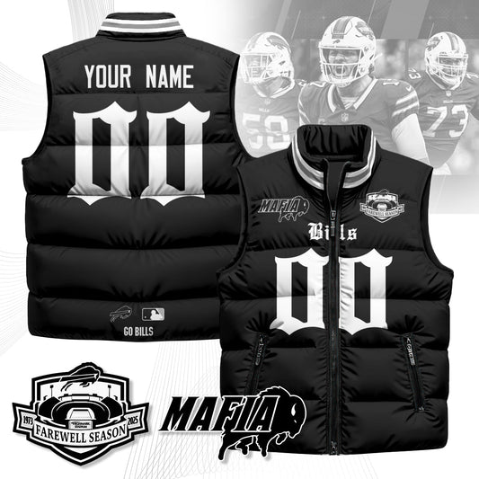 Custom BUF Gothic Farewell Highmark Unisex Puffer Vest-DTD