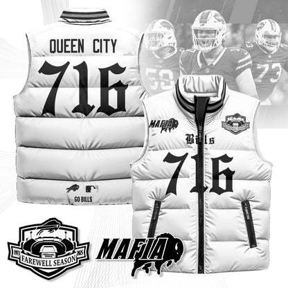 BUF Gothic Farewell Highmark Unisex Puffer Vest-DTD
