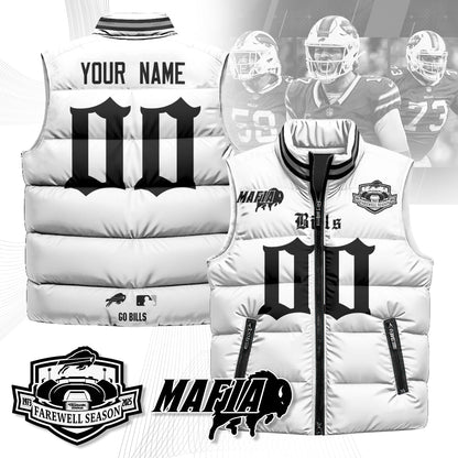 Custom BUF Gothic Farewell Highmark Unisex Puffer Vest-DTD
