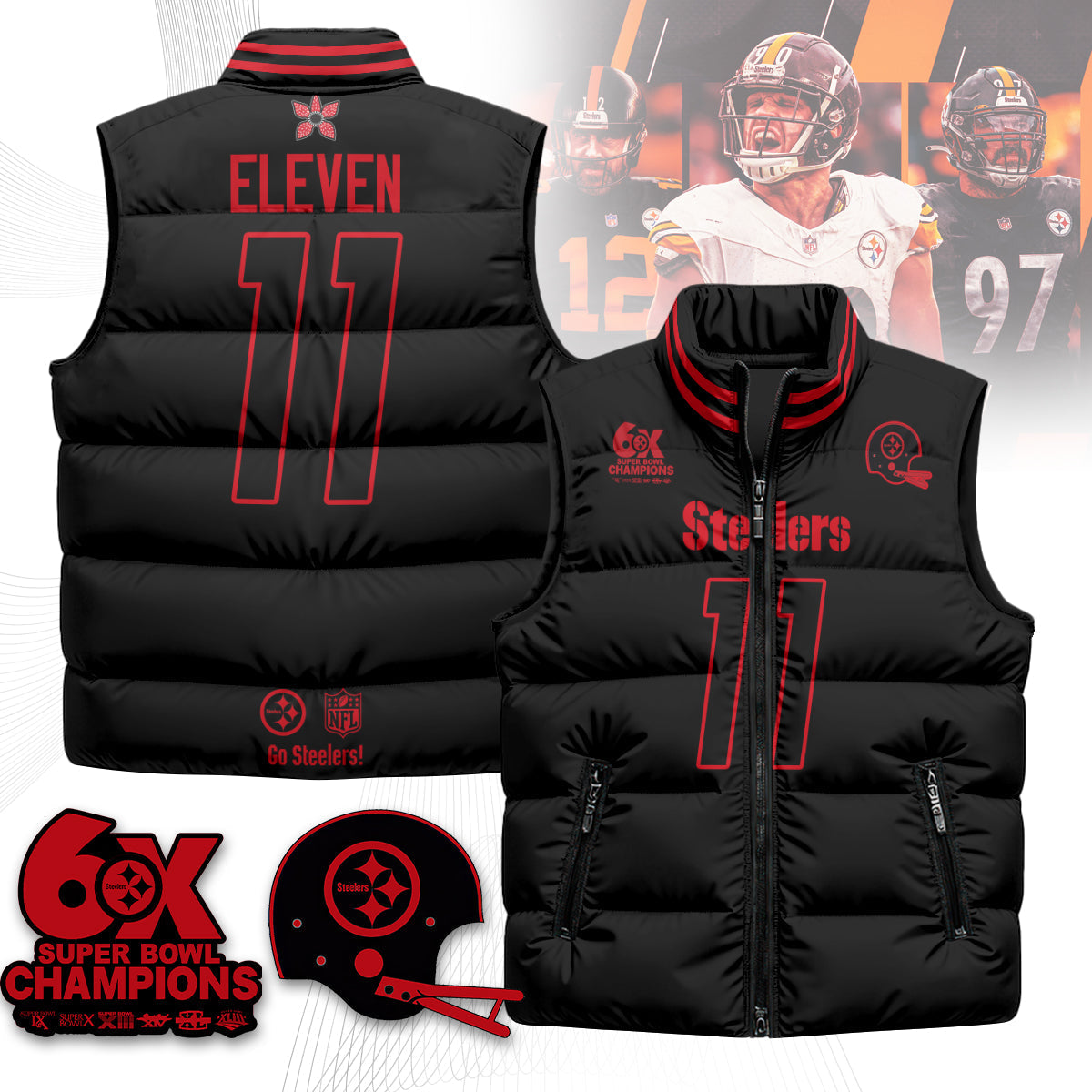 PIT 'Stranger Things Edition' Unisex Puffer Vest-DTD