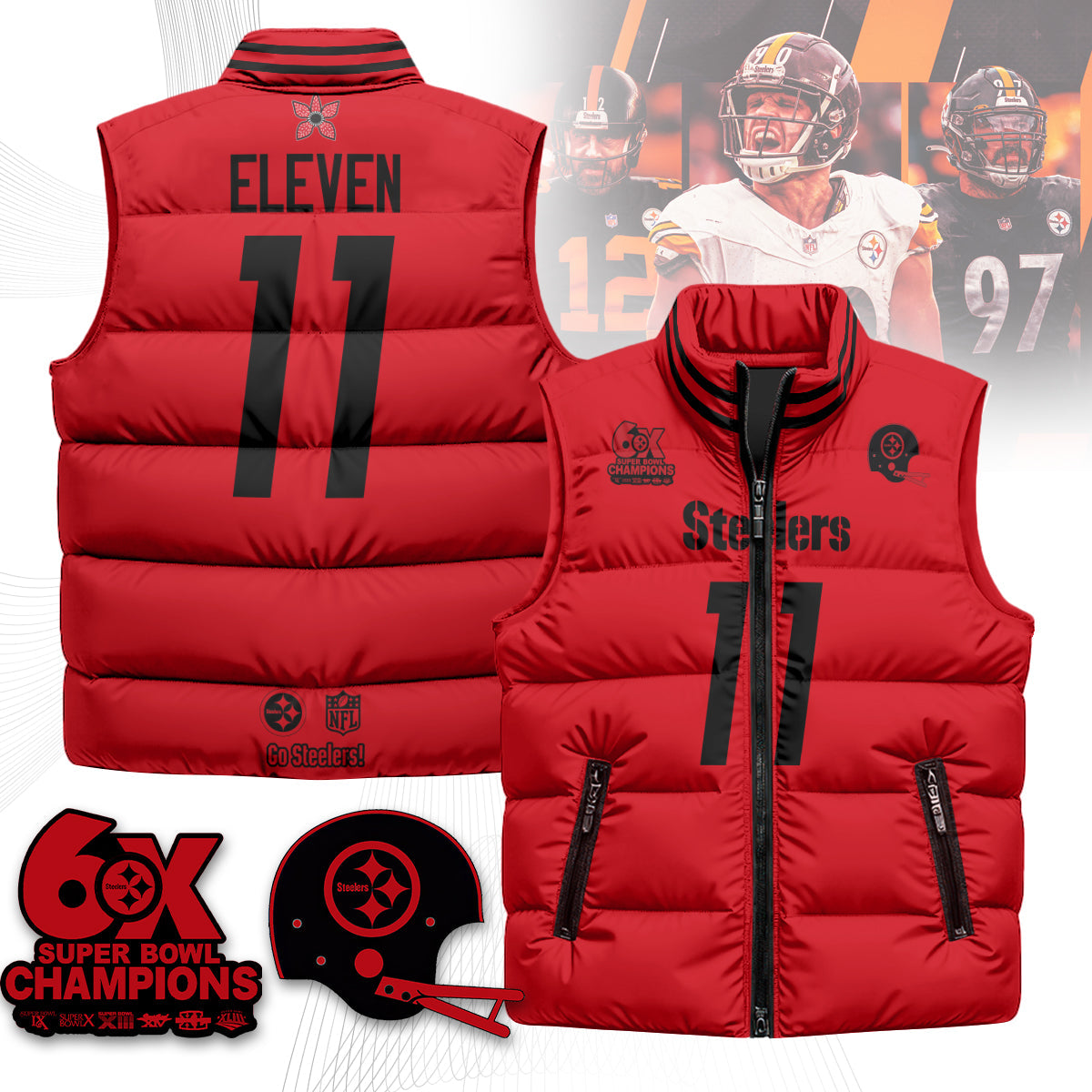 PIT 'Stranger Things Edition' Unisex Puffer Vest-DTD