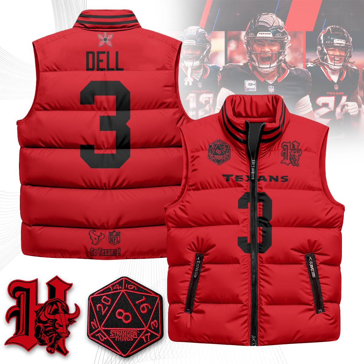 HOU 'Stranger Things Edition' Unisex Puffer Vest-DTD