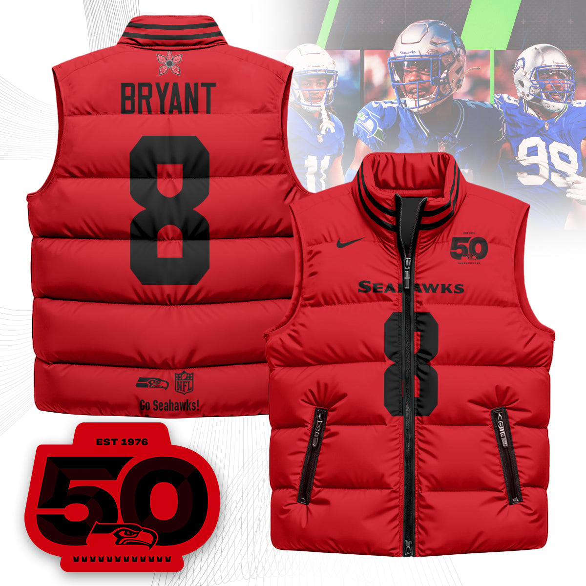 SEA 'Stranger Things Edition' Unisex Puffer Vest-DTD