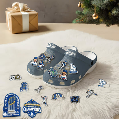 LAD 2026 Champions Gray clogs - Charms Gift Set-DTD