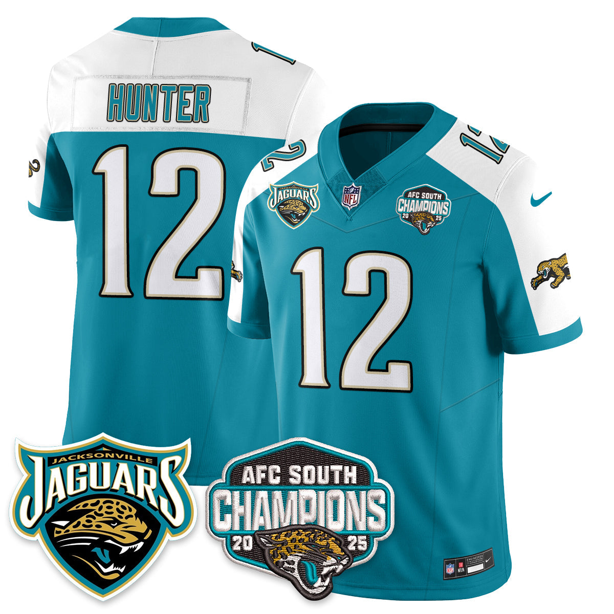 DET AFC South Division Champions Vapor Limited Throwback Jersey - All Stitched-DTD