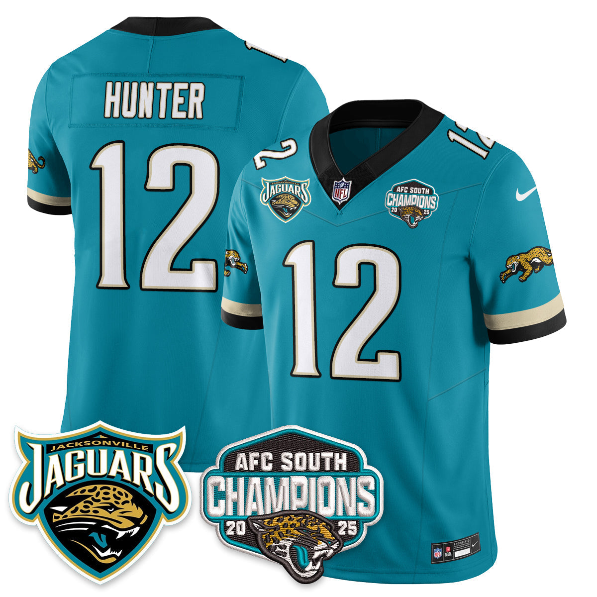DET AFC South Division Champions Vapor Limited Throwback Jersey - All Stitched-DTD