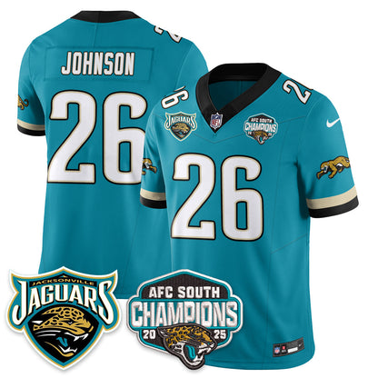 DET AFC South Division Champions Vapor Limited Throwback Jersey - All Stitched-DTD