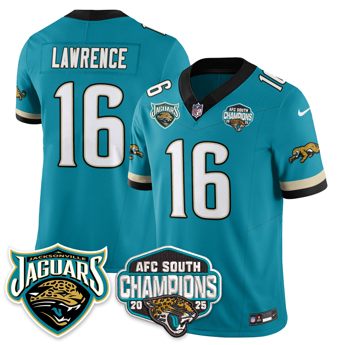 DET AFC South Division Champions Vapor Limited Throwback Jersey - All Stitched-DTD