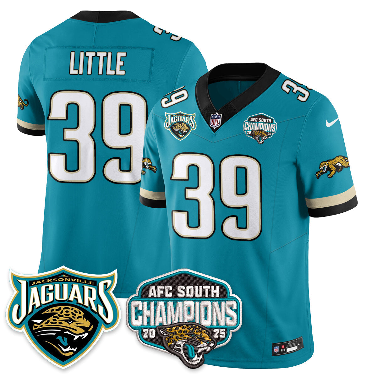 DET AFC South Division Champions Vapor Limited Throwback Jersey - All Stitched-DTD