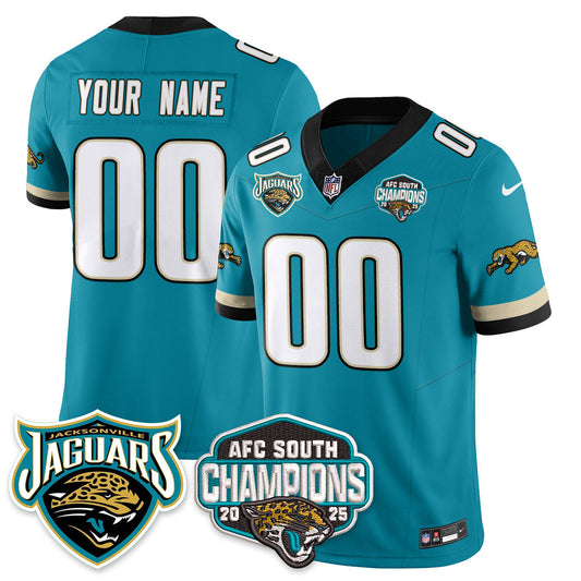 Custom DET AFC South Division Champions Vapor Limited Throwback Jersey - All Stitched-DTD