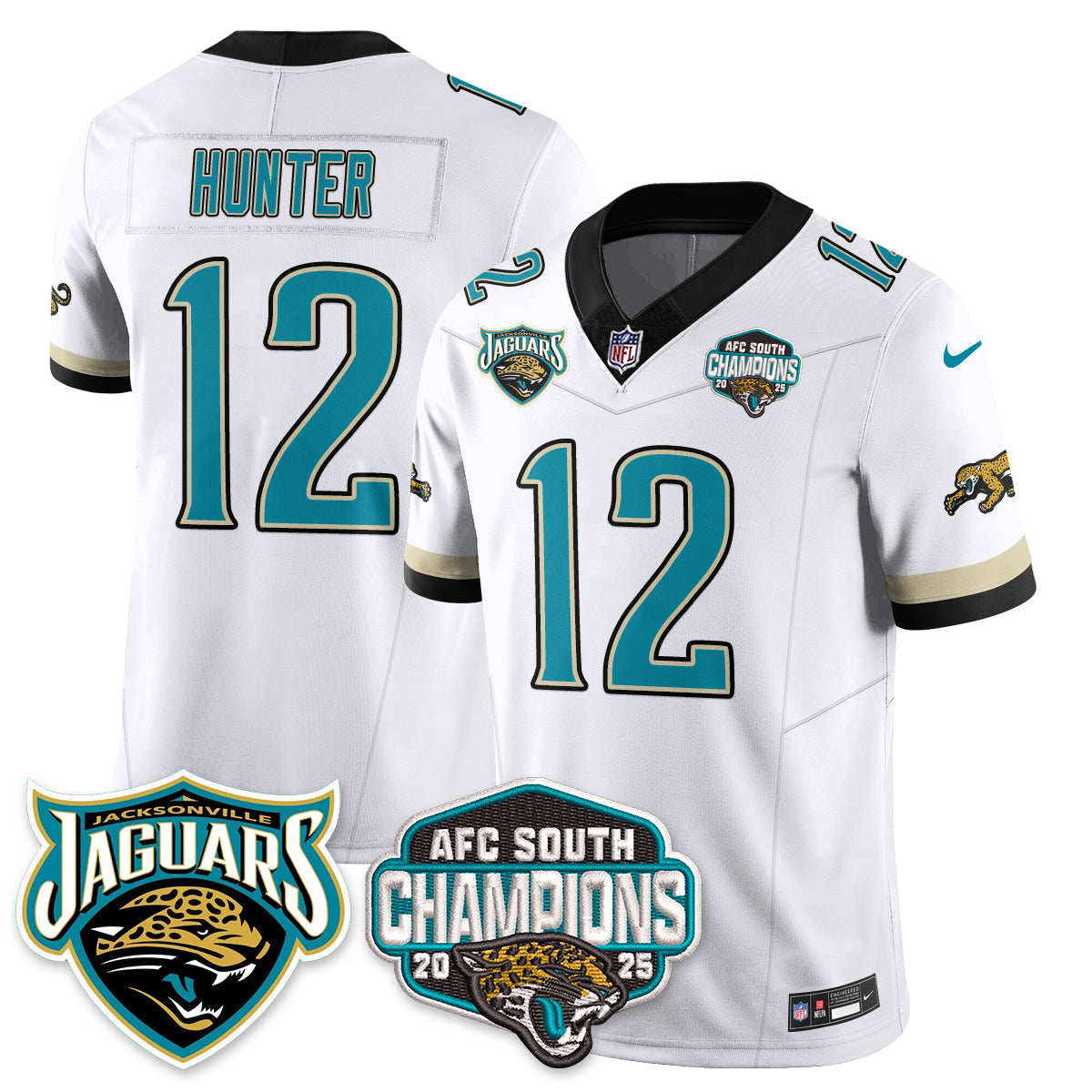 DET AFC South Division Champions Vapor Limited Throwback Jersey - All Stitched-DTD