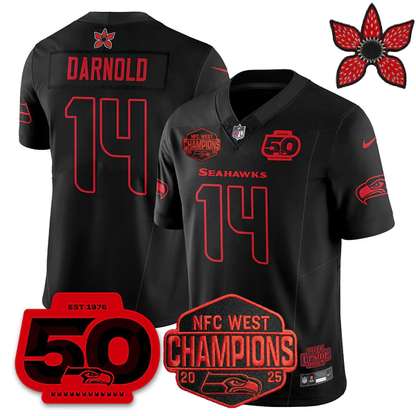 SEA 'Stranger Things Edition' 2026 NFC West Champions Jersey - All Stitched-DTD