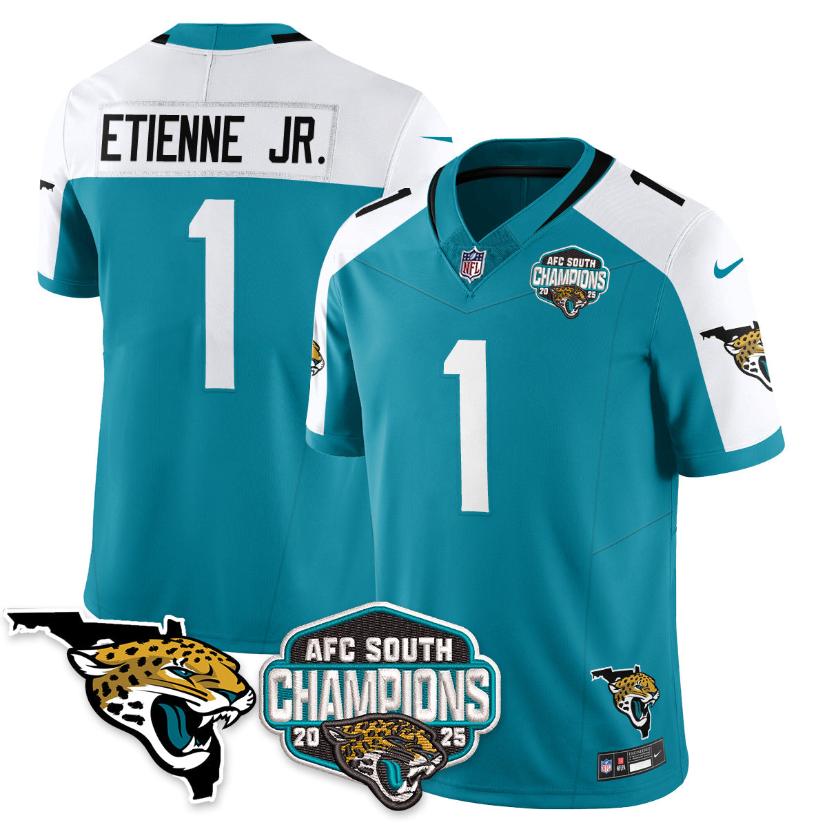 DET AFC South Division Champions Vapor Limited Jersey - All Stitched-DTD