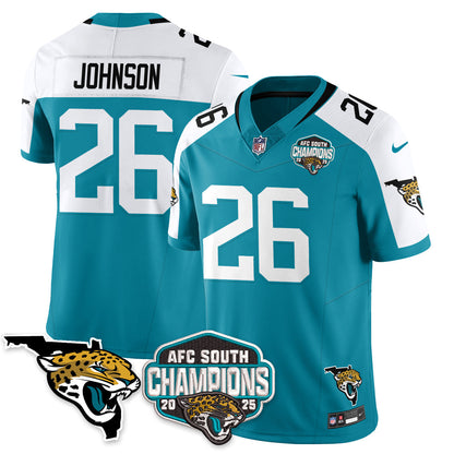 DET AFC South Division Champions Vapor Limited Jersey - All Stitched-DTD