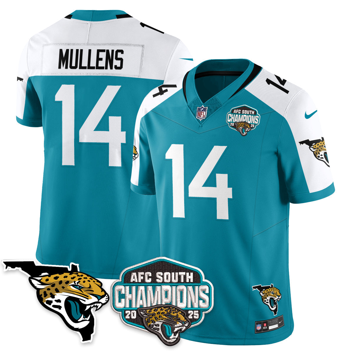 DET AFC South Division Champions Vapor Limited Jersey - All Stitched-DTD