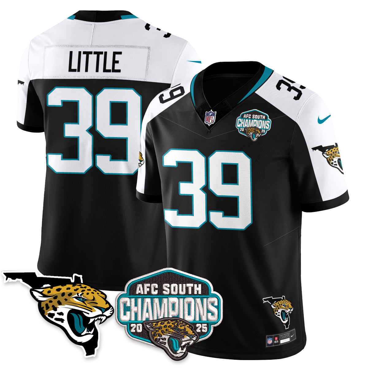 DET AFC South Division Champions Vapor Limited Jersey - All Stitched-DTD