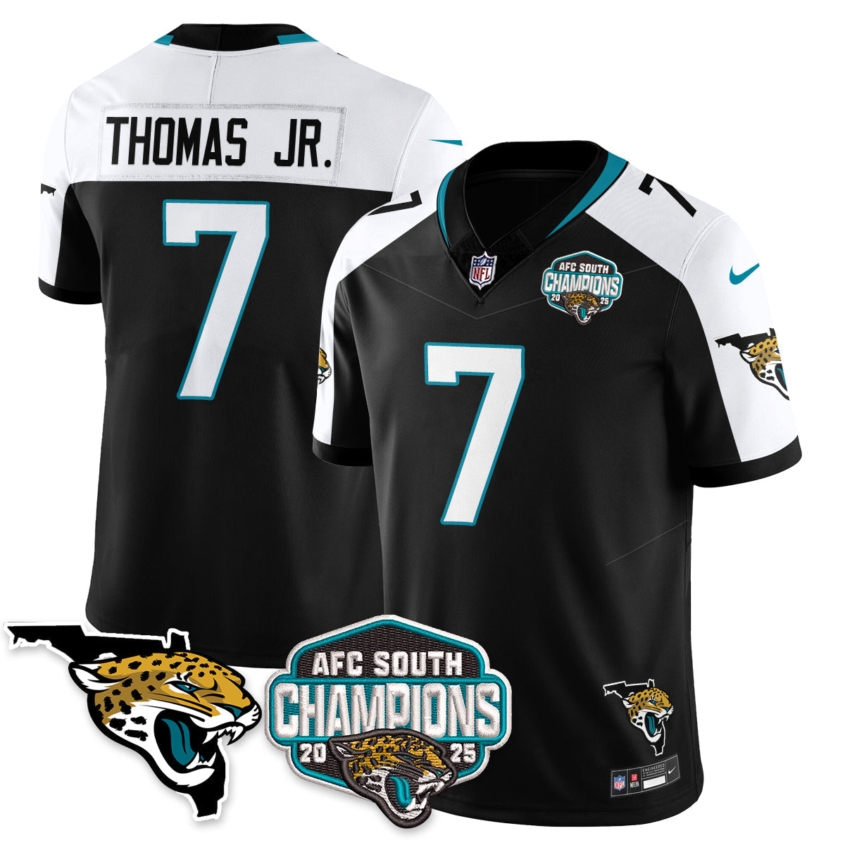 DET AFC South Division Champions Vapor Limited Jersey - All Stitched-DTD