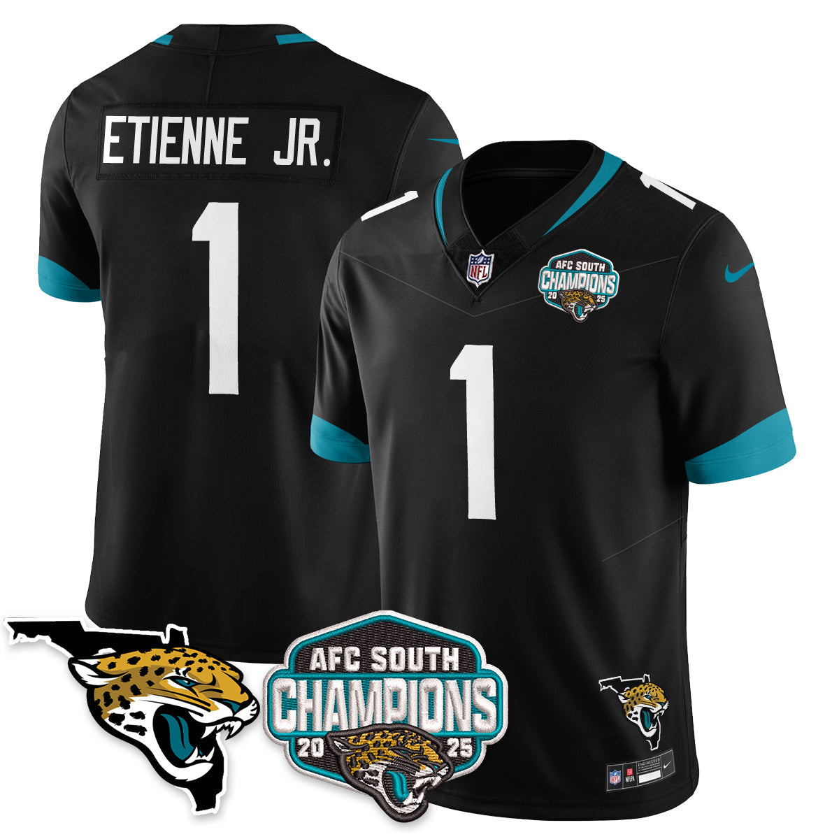 DET AFC South Division Champions Vapor Limited Jersey - All Stitched-DTD