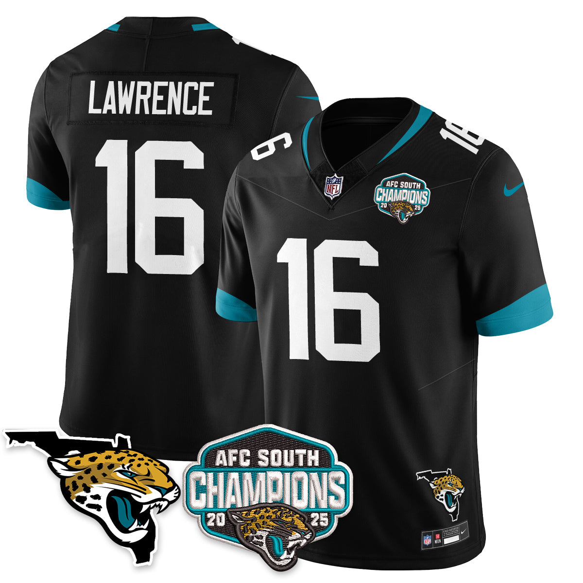 DET AFC South Division Champions Vapor Limited Jersey - All Stitched-DTD