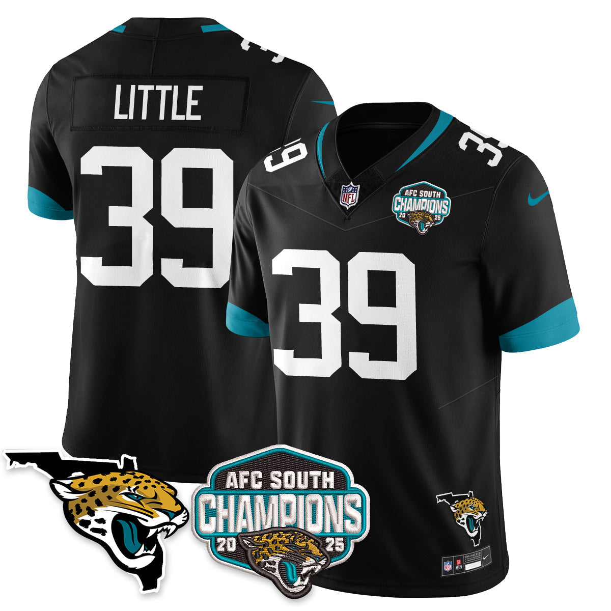 DET AFC South Division Champions Vapor Limited Jersey - All Stitched-DTD