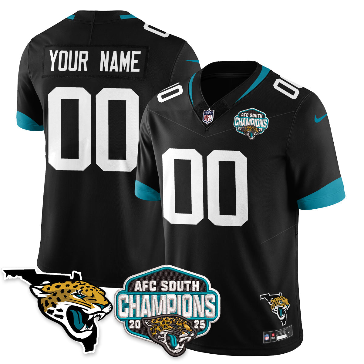 DET AFC South Division Champions Vapor Limited Jersey - All Stitched-DTD
