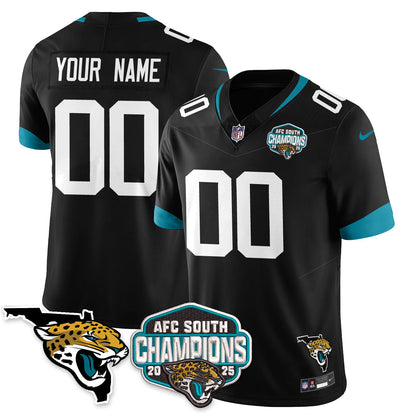 Custom DET AFC South Division Champions Vapor Limited Jersey - All Stitched-DTD