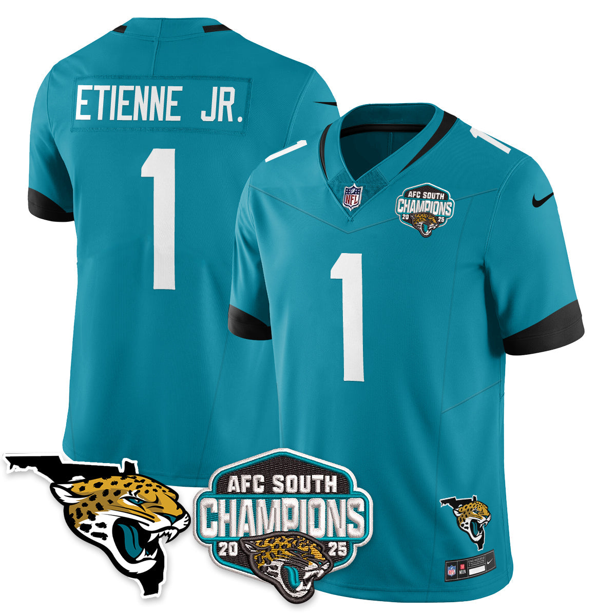 DET AFC South Division Champions Vapor Limited Jersey - All Stitched-DTD