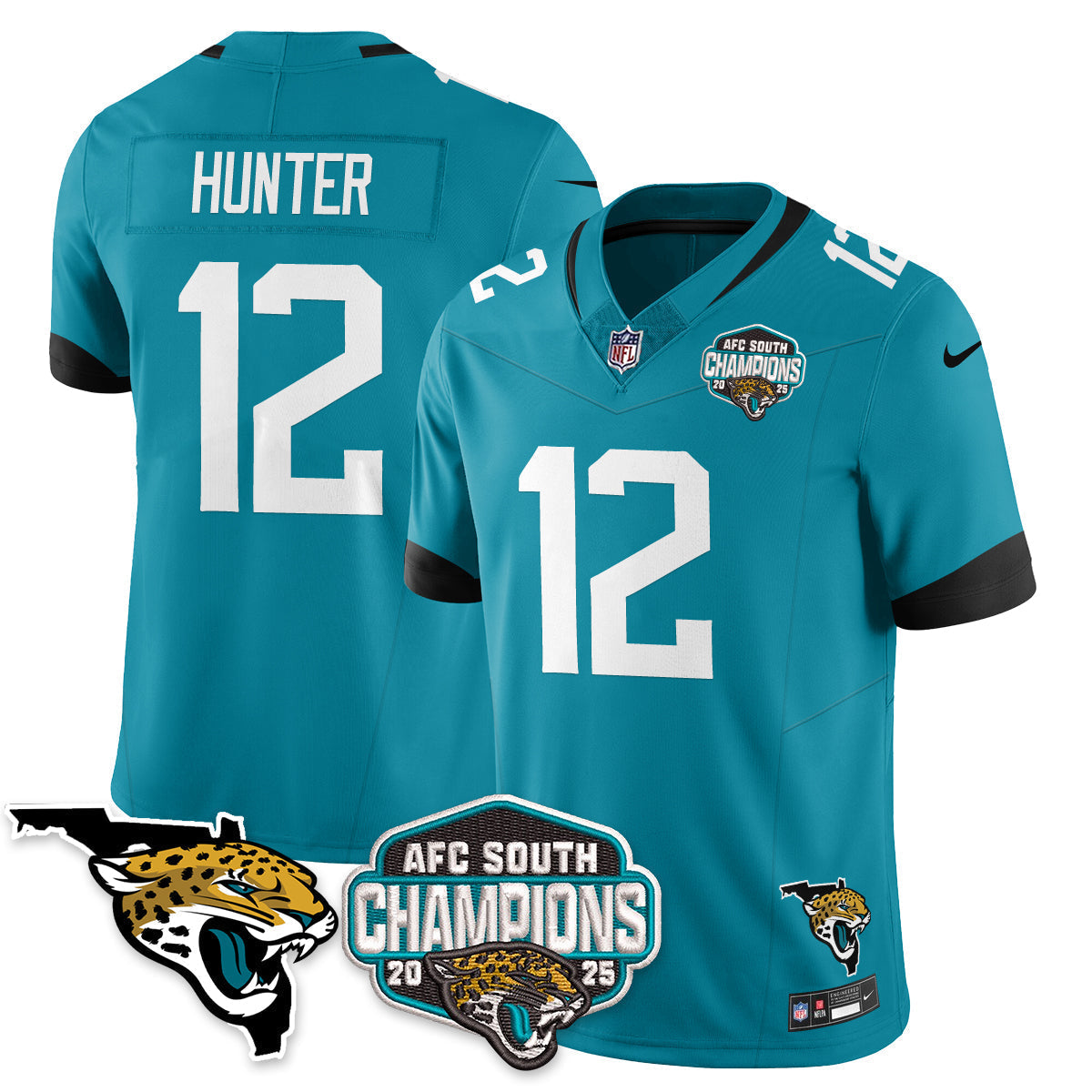 DET AFC South Division Champions Vapor Limited Jersey - All Stitched-DTD