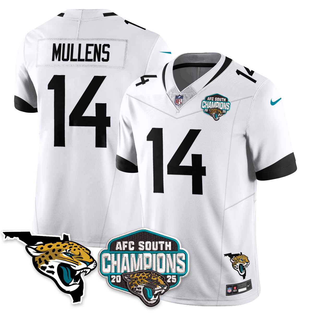 DET AFC South Division Champions Vapor Limited Jersey - All Stitched-DTD