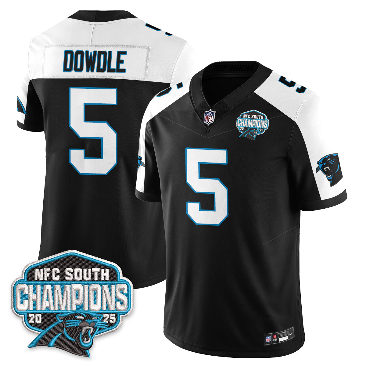 CAR NFC South Division Champions Vapor Limited Jersey - All Stitched-DTD