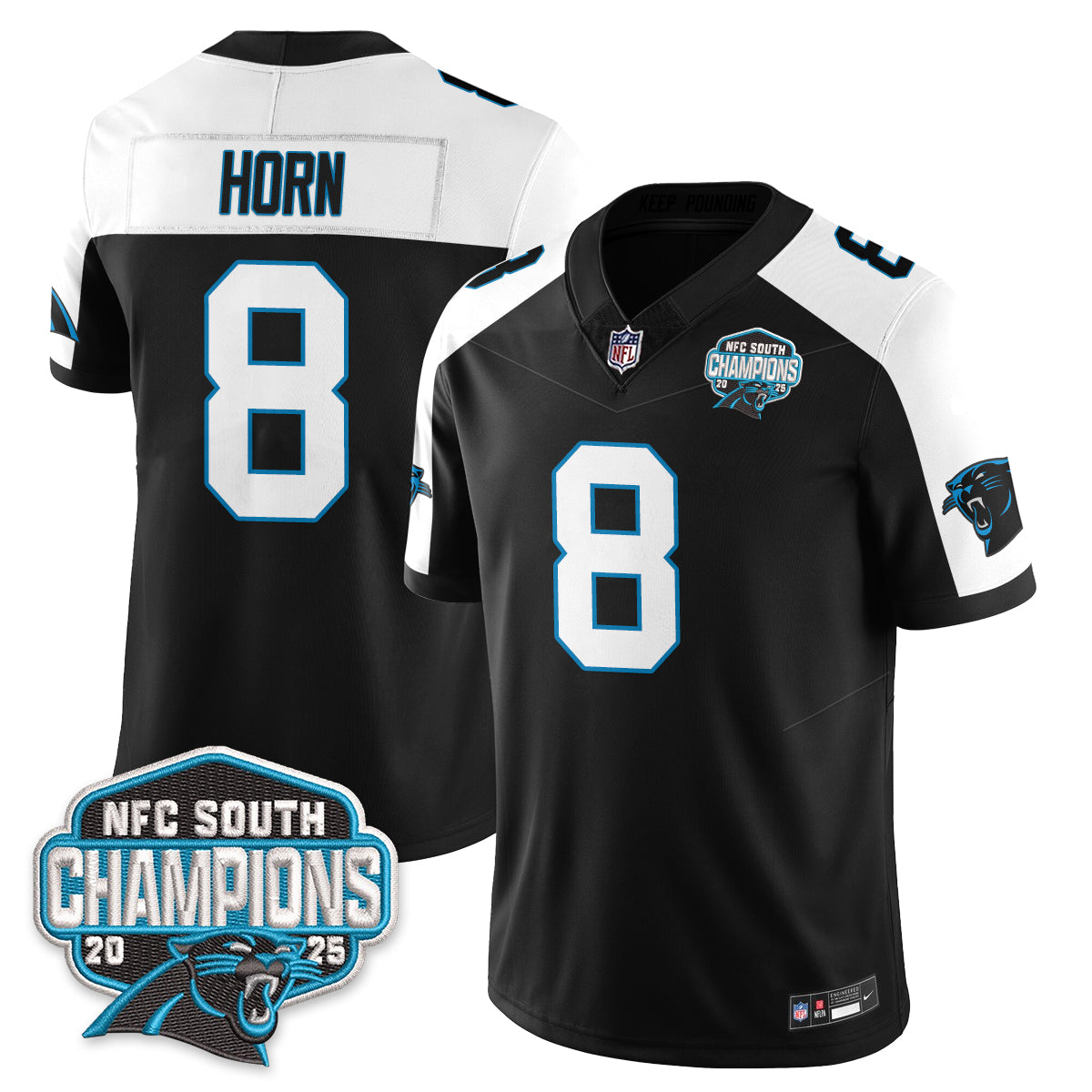 CAR NFC South Division Champions Vapor Limited Jersey - All Stitched-DTD