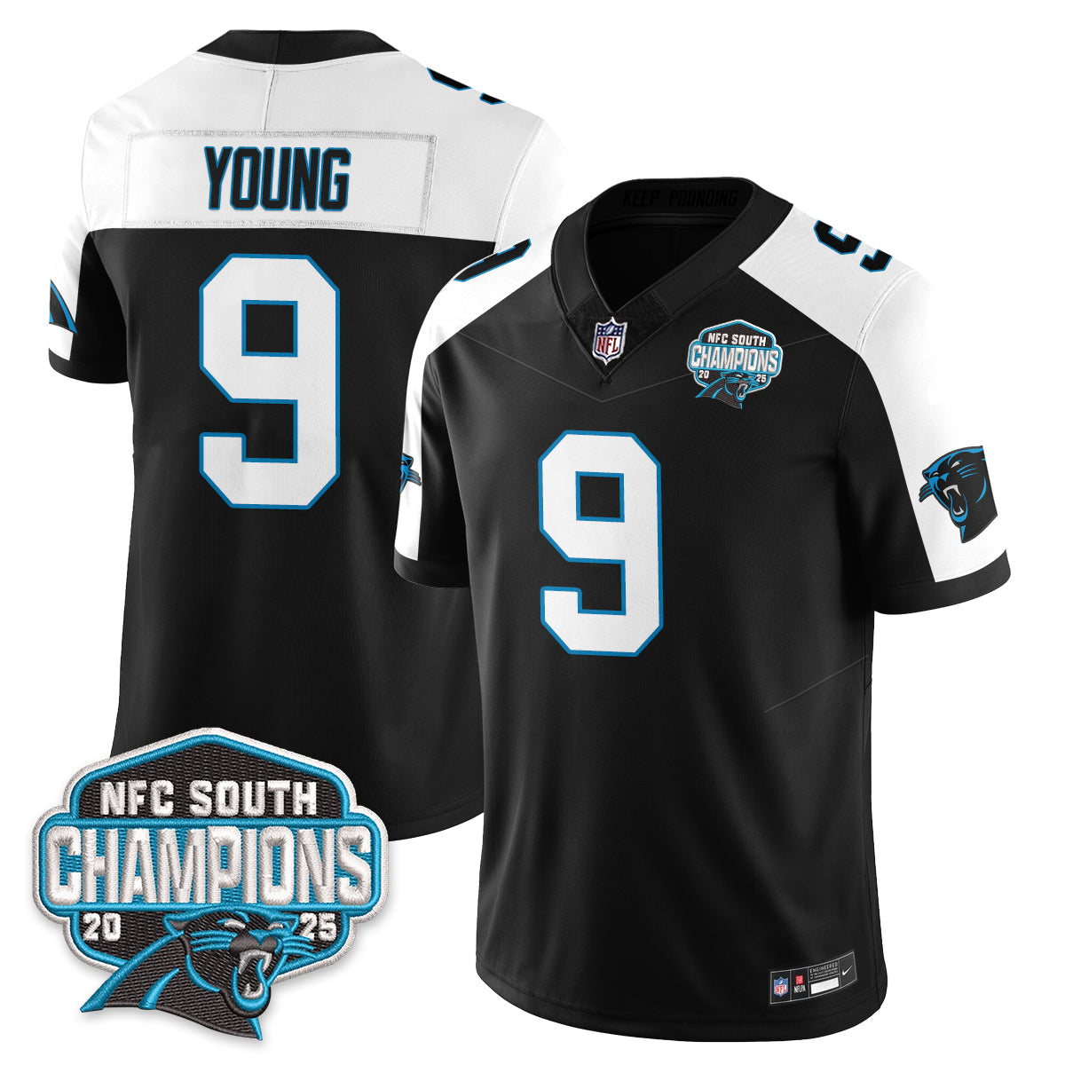 CAR NFC South Division Champions Vapor Limited Jersey - All Stitched-DTD