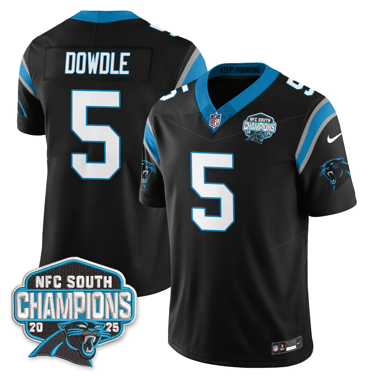 CAR NFC South Division Champions Vapor Limited Jersey - All Stitched-DTD