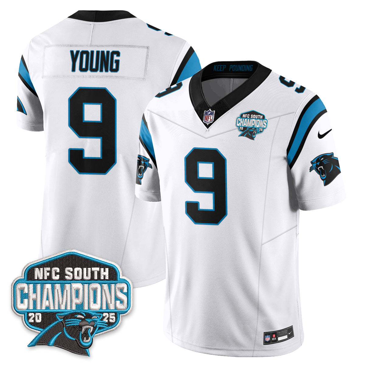 CAR NFC South Division Champions Vapor Limited Jersey - All Stitched-DTD