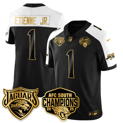 DET AFC South Division Champions Vapor Limited Gold Jersey - All Stitched-DTD