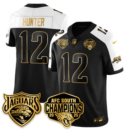 DET AFC South Division Champions Vapor Limited Gold Jersey - All Stitched-DTD