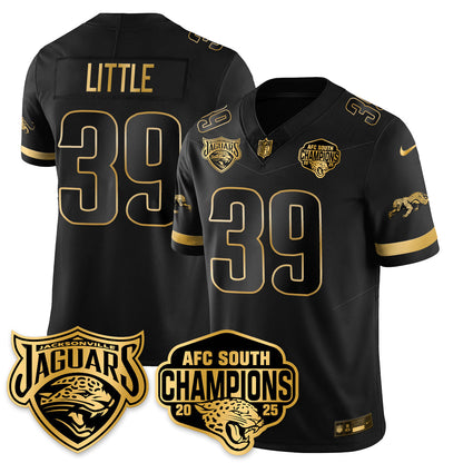 DET AFC South Division Champions Vapor Limited Gold Jersey - All Stitched-DTD